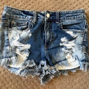 American Eagle High-Rise Ripped Shorts